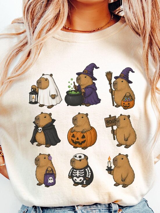 George P Other - Halloween Capybara Shirt, Funny Capybara Boo Drink Tee